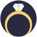 Diamante Anello Gioiello Icon