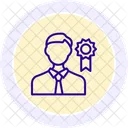 Anerkennung für Mitarbeiter  Symbol