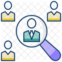 Bedarf Person Finden Job Finden Symbol