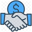 Geschaft Deal Partnerschaft Symbol