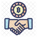 Deal Bitcoin Partnerschaft Partnerschaft Icon