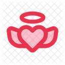 Angel Heart Wings Valentine Icon