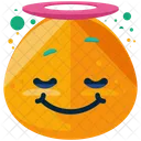 Angel Emoji Face Icon