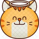 Angel Emoticon Cat Icon
