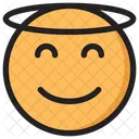Angel Emoji Expression Icon