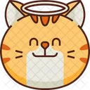 Angel Emoticon Cat Icon