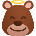 Angel Emoji Sticker Icon