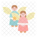 Angel Figure Star Icon