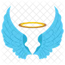 Angels wings and halo  Icon