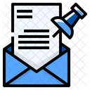 Angepinnt Mail Dokument Icon