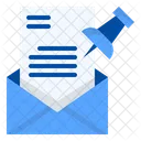 Angepinnt Mail Dokument Icon