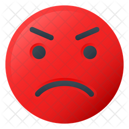 Anger Emoji Icon - Download in Gradient Style
