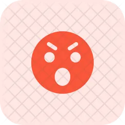Anger Open Mouth Emoji Icon