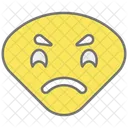Angry Face Emoji Emoticon Icon
