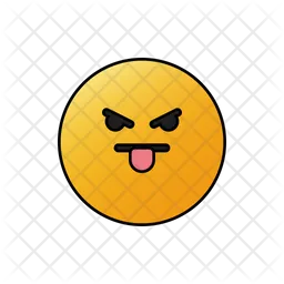 Anggry Face With Tongue Emoji Icon