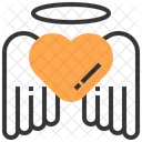 Angle Heart Love Icon