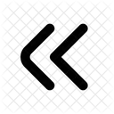 Angle Double Left Arrow Chevron Icon