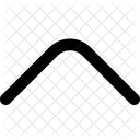 Angle Up Arrow Direction Icon