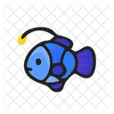 Angler Fish Sea Sea Animal Icon