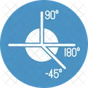 Angles Degrees Geometry Icon