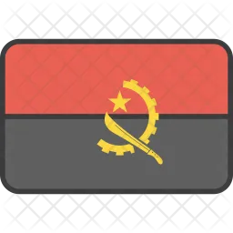 Angola Flag Ícone