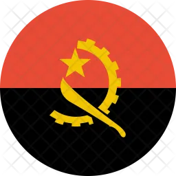 Angola Flag Icono