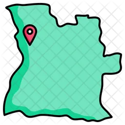 Angola map  Icon