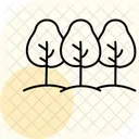 Angrenzende Baume Symbol