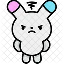 Angry Kawaii Bunny Icon