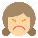 Angry Emotion Face Icon