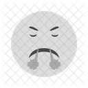 Angry Smoking Emoji Icon