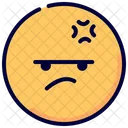 Angry Angry Face Emot Icon