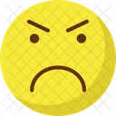 Angry Emoticons Eyebrows Icon