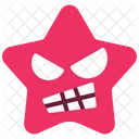 Angry Emoticon Star Icon