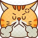 Angry Emoticon Cat Icon