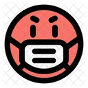 Angry Emoji With Face Mask Emoji Icon