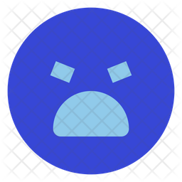 Angry Emoji Icon - Download in Dualtone Style