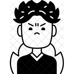Angry Icon - Download in Glyph Style