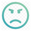 Angry Annoyed Smiley Icon