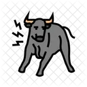 Angry Bull Animal Icon