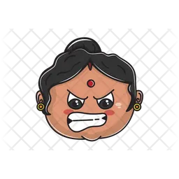 Angry Aunt Emoji Icon