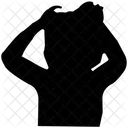 Angry Baby Silhouette  Icon