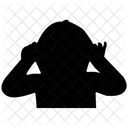 Angry Baby Silhouette  Icon