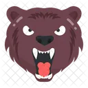 Screaming Bear Angry Bear Scary Bear Icon