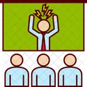 Angry Boss Meeting Icon