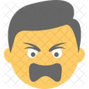 Confounded Angry Boy Icon
