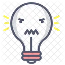 Angry bulb  Icon