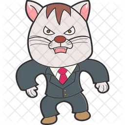 Angry Cute Cat Illustration, Illustration Paint, Cute Characters, Angry Cat  PNG Transparent Clipart Image and PSD File for Free Download