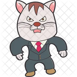 Angry Business Cat  Icon
