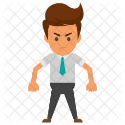 Angry Businessman Icon - Download in Flat Style